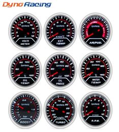 Dynoracing 2quot 52mm Car boost gauge bar psi Exhaust gas temp water temp oil temp oil press Air fuel gauge voltmeter tachometer2178007