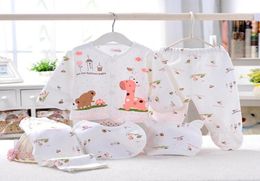 Born Baby Girl Clothes 100 Cotton Infant Clothing Set Brand Boy For Pant Outfit Hat Suit Sets6590542