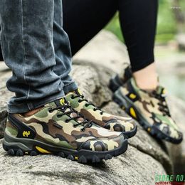 Fitness Shoes Camouflage Outdoor Sports Couple Non Slip Wear-resisting Men's Hiking Trekking Sneakers For Men Botas