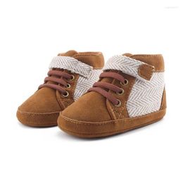 Boots Autumn Winter Baby Boys Warm Patchwork Anti-Slip Shoes Sneakers Toddler Soft Soled First Walkers