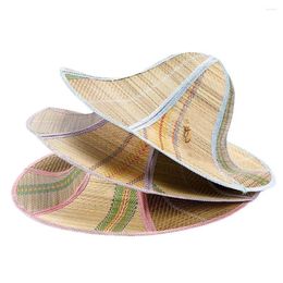 Berets Spring Summer Portable Big Visors Sunshade Hats Wide Brim Beach Cap Sun Hat Straw Fisherman