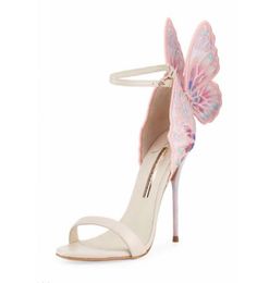 Brand Embroidery Angle Wing Sandals for women Sophia Webster Stiletto heel Ladies Summer s with box5499286