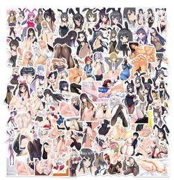 1050100pcs anime hentai sexy pinup bunny girl waifu decal stickers portable suitcase car truck car sticker2504342