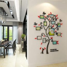 Frames 3D DIY Assembly Family Po Frame Tree Home Decor Design Living Room Vintage Wall Art Decals Poster Picture Pegatinas