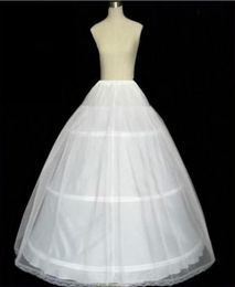Women 3 Hoops Bridal Petticoats For Ball Gown Underskirt Bride Wedding Dress Skirt Lining Elastic Waist Crinoline Skirt Adjustable3415556