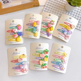 Set of 5~Cartoon Fruit Baby Hair Clip Front Hair Clip Childrens Cute Hair Clip BB Clip Bang Hair Clip Headwear