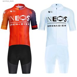 Cycling Shorts New 2024 INEOS Cycling Jersey Quick dry Team Pro Bike Jersey Shorts Set Men Women Ropa Ciclismo Riding Bicycl Jersey Clothing L48