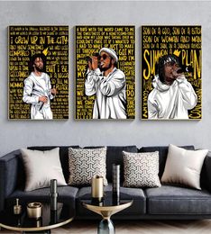 Rappers J Cole Anderson Paak Music Singer Art Prints Canvas Painting Fashion Hip Hop Star Poster Bedroom Living Wall Home Decor8799607