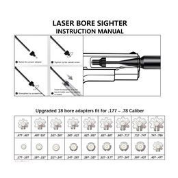 Upgraded Laser Bore Sight Kit .177 .22 to 12GA with Stable Device Universal Laser Collimator Pointer Boresighter