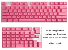 118 PBT Key cap For Universal Mini Mechanical Keyboard Backlit Multiple Colour 616468718284 Keys Layout Keycaps Replacement1586792