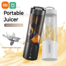 Juicers Xiaomi Mijia New Portable Blender Juicer Cup Electric Juicer Machine USB Charging LargeCapacity Ice Crusher Smoothie Wireless