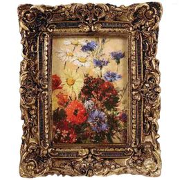 Frames Resin Po Frame Vintage Decor Small Picture Hanging Ornament Display Tabletop Desk