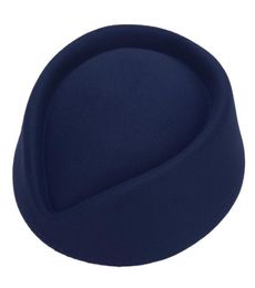 Berets Setewardess Hat Imitation Wool Felt Stewardess Air Hostesses Pillbox Ladies Flight Attendant Cosplay Beret CapBerets6870334