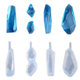 Crystal Stone Gem Silicone Moulds Earrings Necklace Pendant Epoxy Resin Mould For Diy Jewellery Making Findings Tools Supplies