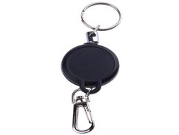 Multifunctional Retractable Keychain Zinc Alloy ABS Name Tag Card Holder Key Ring Chain Pull Clip Keyring Outdoor Survival Sport2785158