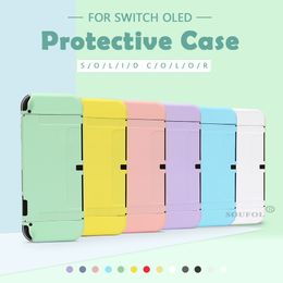 New For Nintendo Switch OLED Protective Shell Game Console Case Soft TPU Shell Back Grip Full Cover Accessories