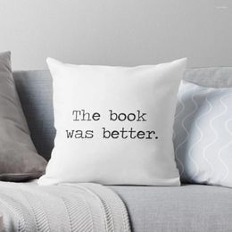 Pillow The Book Was Better Throw Decorative Cover Christmas Pillowcase