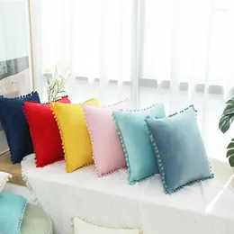 Pillow Solid Plush Pillowcase Multi Size Soft Delicate Minimalism Chair S Exquisite Home Living Room Decoration Cover