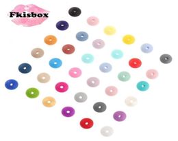 Who 12mm Lentils Silicone Round Teething Beads 300PC Abacus Spacing Bead Bpa Baby Teether Necklace Pendant Toy DIY 2108122625005