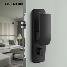 New Direct Push Door Lock Indoor Bedroom Mute Home Room Door Lock Universal Front and Rear Push Wooden Door Handle Lock
