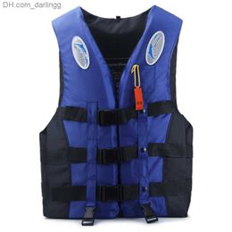 Life Vest Buoy Outdoor adult swimming rowing driving life jacket adjustable life jacket survival suit polyester childrens life jacketQ240412