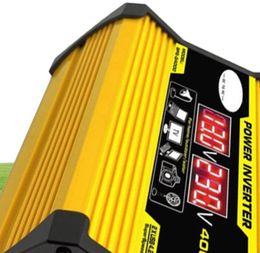 Car Jump StarterPower Inverter 4000W Power Solar Converter Adapter Dual USB LED Display 12V To 220V110V Voltage Transformer Modi5198369