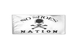 3x5 Ft White No Shoes Nation Flag 3x5ft Printing Polyester Club Team Sports Indoor With 2 Brass Grommets3308629