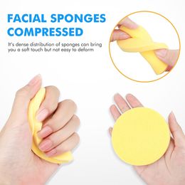 60Pcs Compressed Facial Sponge for Estheticians Cleansing Makeup Remover Sponge Pad Exfoliating Spa Face Wash Beauty Towel