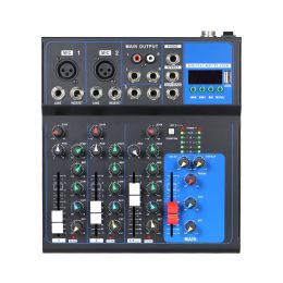 Mixer High Tone Quality MultiFunction Recording Mixing Console 4Channel Meeting Hosting Singing Mixing Console