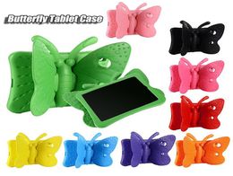 3D Butterfly Stand Cartoon EVA Shockproof Tablet case for iPad 234 Air mini Pro 97 inch Cute Kids Cover holder4908209