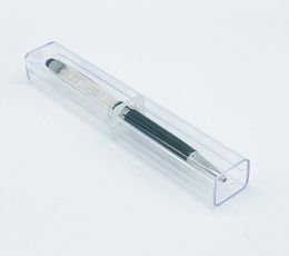 Cute Single Plastic Cases For Crystal Ballpoint Gel Pen Office School Business Supplies Wedding Gift Holder8225420