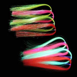 Accessories DIY Fly Fishing Fishing Lure Shining Assist Hooks Line Fly Tying Materials Jig Hook Streamer Fly Tying Tinsel