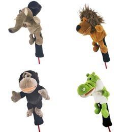 Golf club head covers fairway wood all kinds of animal are very cute 240411