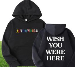 Designer s Hoodies Man Letter Print Swag WISH YOU WERE HERE Brand Hoodie Size M-XXXL7334872