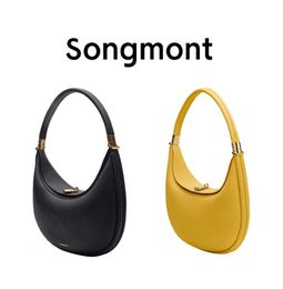 Fashion Songmont Crescent Luna Designer Bag Strap Womens Mens Luxurys Handbag CrossBody Half Moon Bags Totes Removable Shoulder Sling Satchel Calfskin Bag 346645