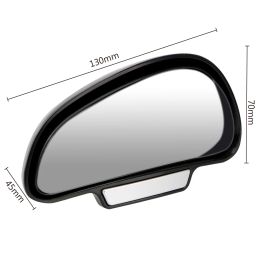 2pcs Car Rear View Mirror Auxiliary Blind Spot Dead Angle Monitor Parking Assist PDC Set Auto Accessories Universal Convex Glass