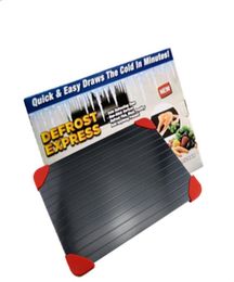Fast Defrost Tray Aluminium Alloy Texture Defrost Plate Steak Frozen Food Meat Thawing Board Kitchen Thaw Gadget Tool Drop 2701122