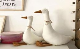 50CM Cute Cotton Goose Stuffed Toys Animal Baby Accompanying Dolls Plush Comfort Dolls Soft Pillow Nordic Home Decor Accessories M1505041