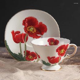 Cups Saucers Ceramic CoffWare Set & Breakfast Milk Tea Mugs Drinkware Kitchenwate Wedding Gifts Birthday Presents 100ML