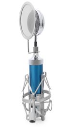 2017 BM8000 Professional Sound Studio Recording Condenser Wired Microphone 35mm Plug Stand Holder Pop Philtre for KTV Karaoke7904178