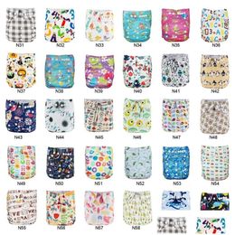 Cloth Diapers Panales Ecologicos Babyland 30Pcs Absorbents Waterproof Microfleece Pocket Diaper Prevent Leakage Nappies 210312 Drop Dhy5N