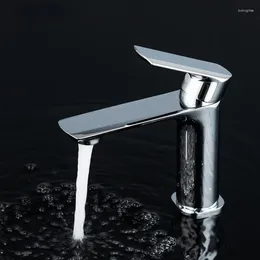 Bathroom Sink Faucets Modern Brass Single Handle Lever Wash Basin Mixer Good Price Washroom Deck Mounted Water Faucet Tap