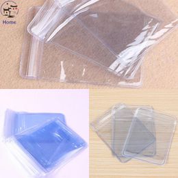 100Pcs/lot Clear PVC Plastic Coin Bag Case Wallets Storage Envelopes Seal Plastic Storage Bags Gift Package Wholesale