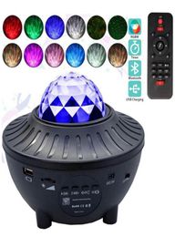 USB LED Star Night Light Effects Music Starry Water Wave Projector Bluetooth SoundActivated Stage lights Lighting1548826