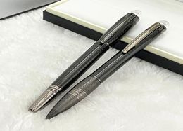 GIFTPEN Luxury Carbon Fibre Black Ballpoint Pen Rollerball Pens With Crystal Head Office Stationery Fashion Writing BallPens For 7750223