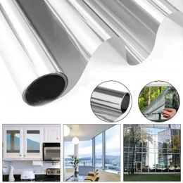 Window Stickers LUCKYYJ One Way Mirror Film Self-adhesive Reflective Solar Privacy Glass Tint Uv-proof Sticky