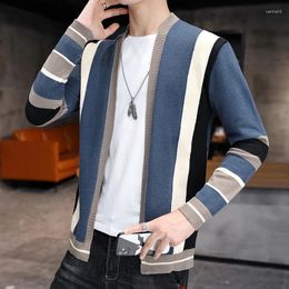 Men's Sweaters 2024 Spring Autumn Cardigan Wool Sweater Fashion Warm Slim Fit Knitted Male Fleece Hoodies Coat Men Size M-3XL