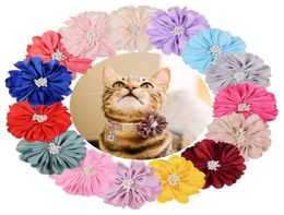 50100 Pcs Dogs Pets Accessories For Small Luxury Flower Pet Collar Dog Bow Tie Decoration Charms Apparel9942510