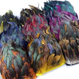 Wholesale 10M Rooster Tail Feathers Trims Crafts Accessories And Material Diy Wedding Centerpieces For Tables Sewing Needlework