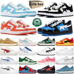 Designer Shoes Men Women Low Patent Leather Camouflage Skateboarding Jogging Outdoor Trainers Sports Size 36-46